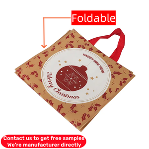 Venta al por mayor personalizado impreso respetuoso con el medio ambiente reciclar reutilizable comestibles PP laminado tela no tejida bolsas de la compra - Product Image 5