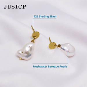 Fashion Statement Rice Shape Grade Black <b>Pearl</b> S925 Sterling <b>Silver</b> Vintage Drop Stud <b>Earrings</b> - Product Image 3