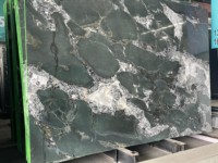 SH STONE nouvelle dalle de marbre vert de cristal Fuchsite dalle de quartzite de mur de fond de luxe naturel pour la conception de mur intérieur de villa