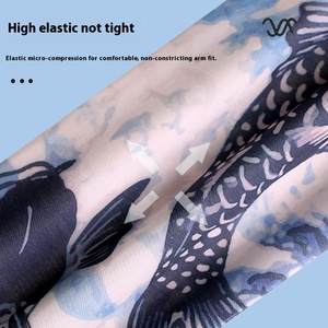 Manga Protectora Solar Exclusiva para Clientes Antiguos, Transpirable, de Seda Helada, con Diseño Floral, para <span class=keywords><strong>Hombre</strong></span>, Modelo 369 - Product Image 4