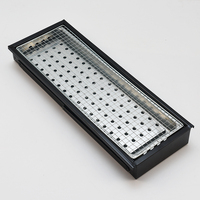 Grill à charbon de bois type tiroir, 1 pièce, rectangulaire et pliable, portable, pour plusieurs scènes, fêtes de camping