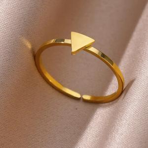 Go Party Anillos <span class=keywords><strong>de</strong></span> dedo ajustables abiertos simples Anillo <span class=keywords><strong>de</strong></span> acero inoxidable Cruz Corazón <span class=keywords><strong>Sol</strong></span> <span class=keywords><strong>Luna</strong></span> <span class=keywords><strong>Estrella</strong></span> Llama Anillos geométricos para mujeres Hombres - Product Image 4