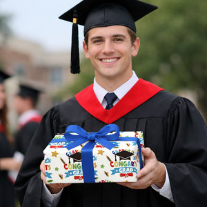 White color printed graduation season gift wrapping <b>paper</b> customizable gift wrapping <b>paper</b> graduation gift wrapping <b>paper</b> - Product Image 6