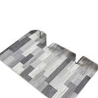 Beige Polyester Living Room Rug Machine Washable Non-Slip Modern Geometric Pattern Soft Low Pile for Bedroom