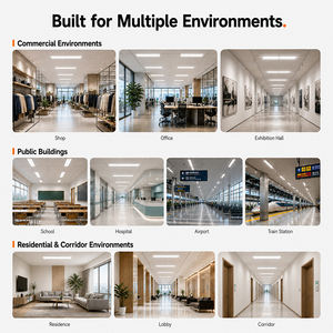 Éclairage LED magnétique Recolux pour remplacement des tubes fluorescents T5 T8, idéal pour la mise à niveau de l'éclairage de bureau - Product Image 6