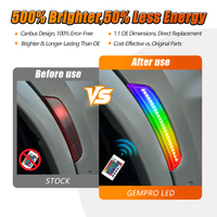 Vente en gros de 2 pièces de feux latéraux LED automatiques Plug & Play RGB pour Dodge Durango 2021-2025, feux de coin de pare-chocs avant
