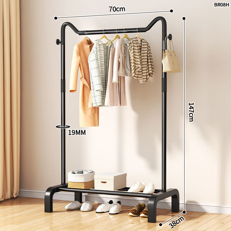 [หูแมว] บาร์เดี่ยวพร้อมขาโค้ง 70 สีดำ