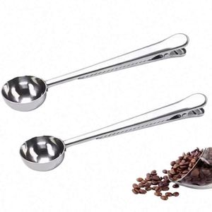 Wholesale Stainless Steel Coffee Scoop with Long Handle Small Tablespoon Multifunction Sealing Bag <b>Clip</b> for Campers Giveaways - Product Image 6
