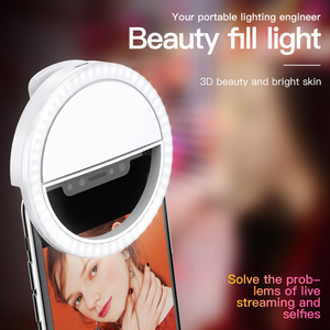 EONLINE USB LED di Carica Selfie Anello di Luce Per il iPhone <span class=keywords><strong>Xiaomi</strong></span> Telefono di Illuminazione Supplementare Selfie Migliorare Telefoni Luce di Riempimento - Product Image 3