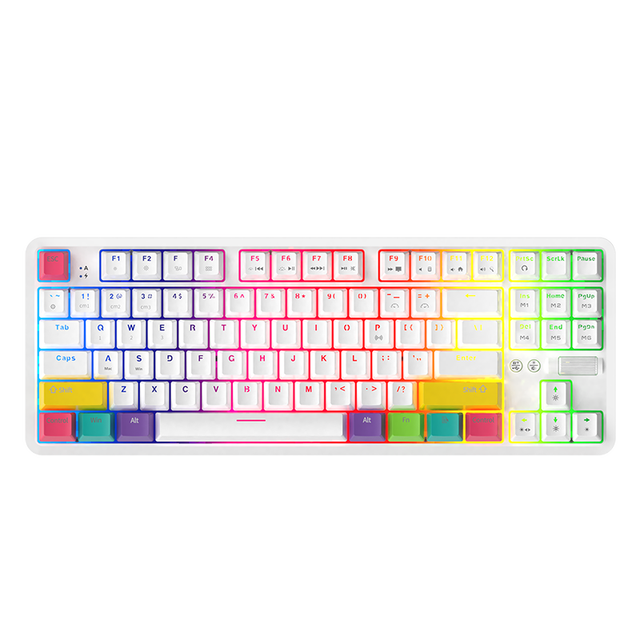 2021 Hot Swap Dual-mode RGB Backlit Small Mechanical Gaming Keyboard for Laptop/PC/Win