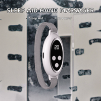 Vimy Show OEM ODM 2025 Nouveau Design Masseur de Mains Blanc Rechargeable USB à Microcourant EMS Modèle S162 Dispositif d'Aide au Sommeil pour l'Insomnie