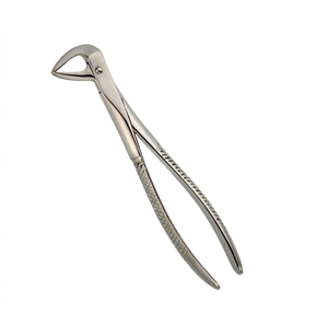 Pinzas de Extracción Dental Bk Industries para Raíces Inferiores Fig. 74, Agarre Moleteado Plateado, Instrumento Manual Clase II, Certificado CE, Mandíbula 30 - Product Image 1