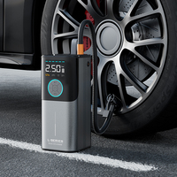 High Flow Dual Cylinder 12V Plastic Tire Inflator 150PSI 260W Heavy Duty Air Pump Auto Stop Digital Display SUV/4x4 Truck