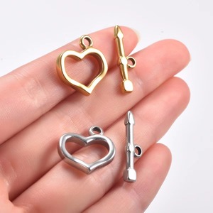 Lote de 5 Juegos de Cierres OT de Acero Inoxidable para DIY, Ganchos de Palanca para Collares y Pulseras, Conectores, Accesorios para Fabricación de Joyas - Product Image 3