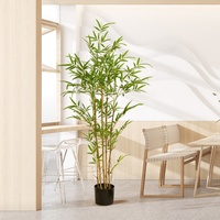Plante de bambou artificielle avec feuilles de bambou artificielles, plantes et verdure artificielles de luxe pour la décoration intérieure