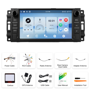 Radio para Auto Android Podofo de 7 Pulgadas y 4+64 GB para <span class=keywords><strong>Jeep</strong></span> Wrangler Compass Grand Cherokee con Carplay y Android Auto, GPS, WiFi, BT, FM, RDS - Product Image 6