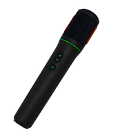 Microphone sans fil portable 2,4 G personnalisé avec Bluetooth 6.0 et batterie rechargeable Type-C pour haut-parleur karaoké
