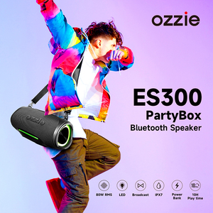 Altavoz con Caja de Sonido de Bajos de 80 W con Correas <span class=keywords><strong>para</strong></span> los Hombros, Resistente al Agua IPX7, HiFi Estéreo, AUX, USB, Banco de Energía <span class=keywords><strong>para</strong></span> Uso en Exteriores, Altavoz <span class=keywords><strong>para</strong></span> <span class=keywords><strong>Fiestas</strong></span> - Product Image 2