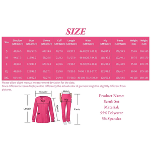 Giacca e Completo da Lavoro con Bottoni a Pressione a Maniche Lunghe - Uniformi Multicolore per Infermieri e Medici per Abbigliamento da Lavoro Ospedaliero - Product Image 6