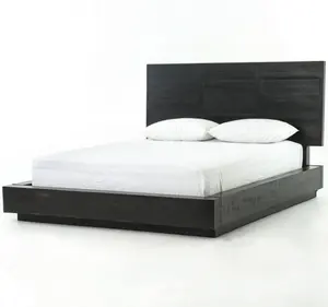 सबसे अच्छी कीमत के लिए बेडरूम फर्नीचर सिंगल, डबल लकड़ी के बेड वयस्क 1.9m लंबाई