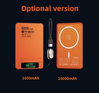Cargador Portátil Inalámbrico de Aleación de Aluminio Premium, 15W 20W, Carga Rápida, con Pantalla TFT a Color
