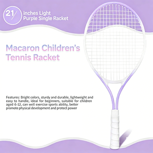 Raqueta de Tenis <span class=keywords><strong>Junior</strong></span> de Aluminio para Niños, con Diseño Nuevo y Luminoso, Patrón Sólido, Red de Nailon, Raqueta de Entrenamiento Infantil - Product Image 5