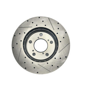 Disques de frein arrière ventilés, percés et rainurés pour Mercedes-Benz AMG, 360 mm, formule haute teneur en carbone, antichoc et antirouille - Product Image 2
