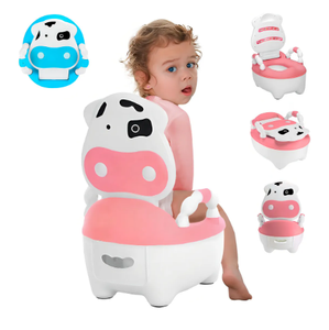 Siège d'apprentissage de la propreté Maxfree pour enfants, pot de sécurité pour bébé avec motif animal, marchepied d'intérieur pour l'apprentissage de la propreté des enfants - Product Image 1