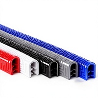 Bande d'étanchéité en EPDM en forme de U pour portière de voiture, garniture décorative anti-collision, bordure isolante anti-coupure, résistante aux températures de -20 à 120°C