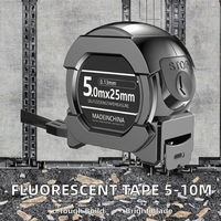 Ruban à mesurer rétractable auto-bloquant en acier inoxydable avec coque ABS, populaire, 5m, 7,5m, 10m, métrique et impérial, personnalisable, vente en gros