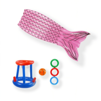 Usine personnalisée écologique PVC gonflable eau basket-ball Rack enfants adultes piscine sport fête jeu accessoires cerceau
