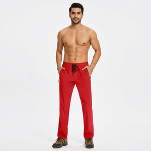 Custom Logo High Quality 4-Way <b>Stretch</b> Knitted <b>Men's</b> Trousers Sweatpants Workout Athletic Fleece Oversized Joggers <b>Men's</b> Pants - Product Image 1