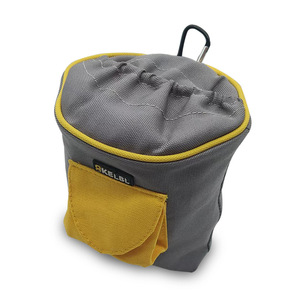 Sac de taille pour dressage d'animaux, matériau Oxford gris clair, rangement portable pour collations pour chiens, utilisation en extérieur - Product Image 2