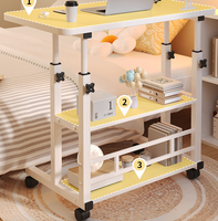 Mesa Auxiliar Moderna en Forma de C, Rectangular, de Madera y Hierro, con Diseño Simple y Ligero, Mesa de Centro de Hierro para Sala de Estar, Sofá, Uso en Interiores