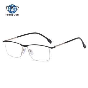 Teenyoun en Stock femmes mode diamant lunettes cadres demi-cadre bleu lumière bloquant lunettes <span class=keywords><strong>pour</strong></span> femmes en gros - Product Image 5