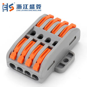 CZLS -224C 4P Connecteur rapide à vis à ressort 250V 32A Contacts en cuivre Bloc de bornes industriel double à branchement rapide - Product Image 1