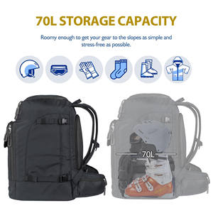 Échantillon gratuit Sac de voyage imperméable pour bottes de ski et de snowboard pour hommes, femmes et jeunes Excellent sac à dos pour bottes de ski - Product Image 2