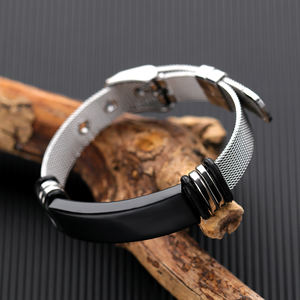 Brazalete de barra de alta calidad con grabado láser de Metal anodizado de acero inoxidable personalizado estampado de material de titanio en blanco pulsera DIY - Product Image 5