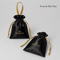 Étui à bijoux en soie de haute qualité, sac de rangement à cordon, couleur bonbon, accessoires de voyage, emballage