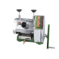 BANMO Tafelmodel Handmatige Suikerrietpers met Verstelbare Rolleropening, Compacte Handmatige Sapcentrifuge voor Fruitwinkels