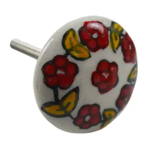 Antique Cabinet Pull Ceramic Knobs For Home Decor And Colored Design For Furniture Decoration luxury kitchen hardware