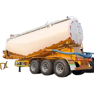 Metreküp çimento Bulker yakıt tankeri römorku 3 akslar dizel motor 45 60 80 ton 20-50 40,000 litre çelik yarı römork Sinotruk