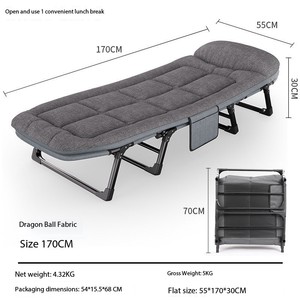 Cama Plegable Portátil para Acampar, para Uso en Oficinas y Hoteles, Precio de Fábrica al por Mayor, Cama Individual Portátil para Acampar - Product Image 4