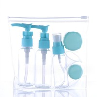 Flacon vide portable transparent ovale personnalisé pour cosmétiques, lotion, crème, masque facial, shampoing, avec pompe et vaporisateur