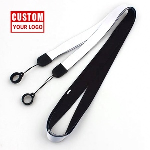 Offre Spéciale Lanières de téléphone avec logo personnalisé Anneau de sangle en silicone polyester personnalisé avec impression offset - Product Image 1