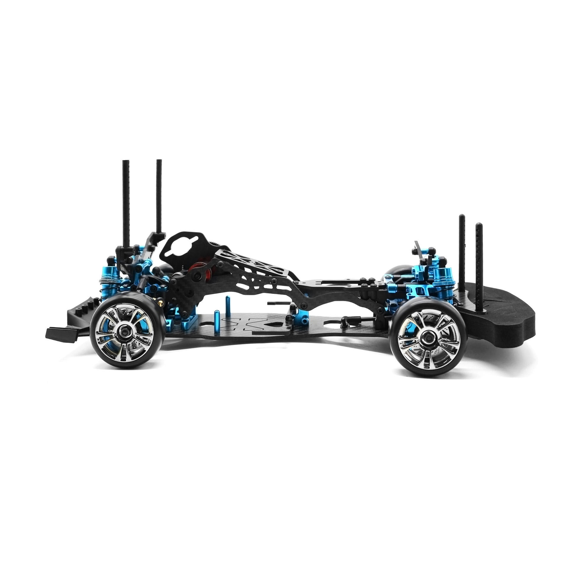 2WD Middle Chassis Roller On-road Frame Drift Car Kit Version Wheelbase  210mm for 1/10 RC Car Diy
