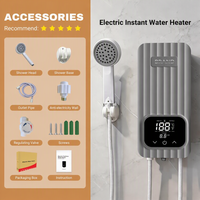 Chauffe-eau intelligent mini de haute qualité CE CB EMC 3,5 kW avec télécommande pour douche et bain
