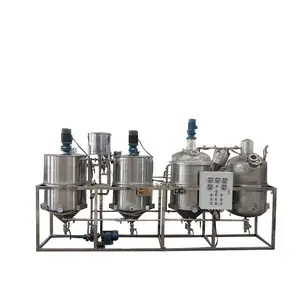 Équipement de raffinerie d'huile de cuisson/équipement complet de raffinerie d'huile de palme/machine de raffinerie de pétrole brut à petite échelle