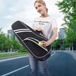 Bolsas de raqueta de poliéster portátiles personalizadas de diseñador, soporte para deporte para Pickleball, bádminton, pádel, tenis, niñas, niños, hombres y mujeres - Product Image 6