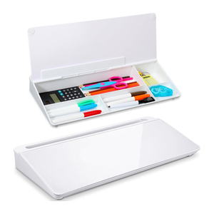 2025 New Trend Desktop Glass White Board <strong>Mini</strong> Glass <strong>Whiteboard</strong> Dry Erase Note Board with Storage - Product Image 4